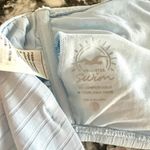 Hollister Co. Light Blue Ribbed Bandeau Swim Top Large Photo 7