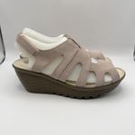 Skechers NWB Suede Peep-toe Slingback Wedge size 7 Wide New Photo 2