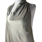 Auteur Studio Cassidy Dress in Grey Small New Womens Silver Satin Mini Gray Photo 7