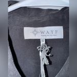 WAYF NWT  Long Sleeve Button Front  Shirt Dress SIze Large‎ Black Photo 2