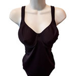 Bali  Medium Support One Piece Shaper Bodysuit Sz 38D Black Underwire Cups #8209 Photo 0