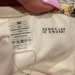 Derek Lam 10 CROSBY VANILLA YELLOW BLACK PRINT BIKINI BOTTOM M Photo 8