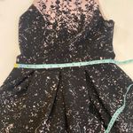 Luxe by Carmen Marc Valvo Midi Fit & Flare Dress Sz 4 Pink Black Photo 10