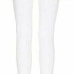 frame denim FRAME Le Skinny De Jeanne Women Mid Rise White Ripped Skinny Jeans Size 23 Photo 1
