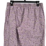 Boden Floral Pajama Set Purple Cotton Flannel Size US 10 Size M Photo 7