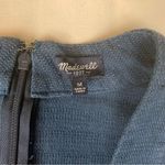 Madewell  women's medium kimono linen blend blue Textured shorts Romper Photo 3