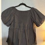 NWT Harshman Keiko Black Blouse
Black Ruffled Puff Sleeve Blouse Size M Photo 6