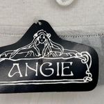 Angie Sheer Sleeveless Top Embroidered Waistband White Size Medium NWT Photo 9