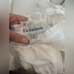 En Saison Alana Smocked White MIDI Dress Photo 8