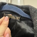 Diane Von Furstenberg  Gray & Maroon Belted Wool Long Coat Size 6 US Photo 5