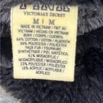 Victoria's Secret  M Spellout Pink Pink Lux Hoodie Jacket Black Sequin Stripes Photo 8