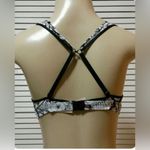 PINK - Victoria's Secret Victoria's Secret PINK Lace black/white floral Bralette sz large Photo 6