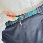 Anne cole  Black Blue Metallic Belted Bikini Bottom Bathing Suit Womens Medium M Photo 5