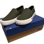 Keds Shoes Womens 5 Double Decker Olive Canvas Slip On Sneaker Low Top Loafer Photo 0