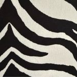 Jaclyn Smith Plus Size 3X Zebra Print Tunic Top Stretchy Black White Asymmetric Scoop Neck Photo 8