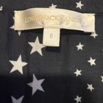 Love Shack Fancy  Higgins tiered mini dress black cotton-silk white star print 8 Photo 5