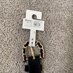 Women’s Black Velvet Belt with Gold Buckle Size XL NWT Black Photo 4