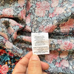 AUW  Women's Size Medium Strapless Floral Print Lace Short Dress Photo 1