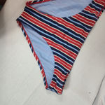 Kona Sol  Red Striped Bikini Bottom Photo 2