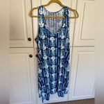 Lilly Pulitzer Women's Melle Dress in Indigo Get in Line Size Medium Nautical Photo 1