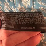 ZARA The Carly Blue & White Floral Printed Button-Up Flounce Mini Dress Medium Photo 13