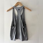 Adidas  Gray and Black Logo Ultimate 2.0 Racerback Tank Top Photo 3