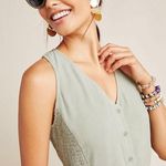 Anthropologie ’s Cloth & Stone Dress Button Front Maxi Green Size M New w/o Tag Photo 1