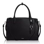 Tumi Stanton Kiran Tote Black Leather Travel Bag Photo 0