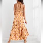 Aerie by American Eagle High Low Halter Maxi Sundress in Yellow Photo 1