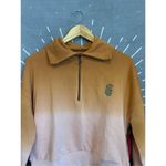 NWT Carbon38 Ombré French Terry Half Zip Cactus Brown Size XS Photo 9