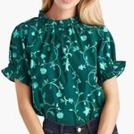 1034 Hill House Kit Top in Emerald Botanical Green Size XS Photo 0