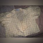 Mable the label plaid gingham bow top & short set nwot S spring classic Yellow Photo 2