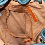 Vintage HOBO SMALL BUCKET CROSSBODY PURSE Dark Green Genuine Leather Photo 6