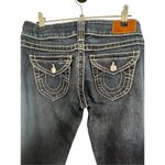 True Religion  Low Rise Dark Wash Flared Denim Jeans Photo 4