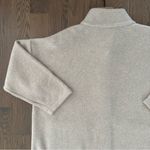 Eileen Fisher  Boucle Wool Knit High Collar Jacket in Oatmeal Heather Size Large Photo 6