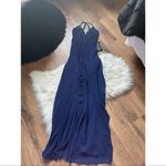 Lulus LULU’S Madalyn Navy Blue Lace Maxi Dress Photo 2