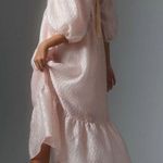 Anthropologie Textured Puff-Sleeve Dress Photo 1
