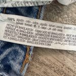 ZARA  Denim Mini Skirt Medium M‎ Light Wash Distressed Ripped Raw Hem Womens Photo 6