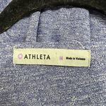 Athleta Heather Purple V Neck Faux Wrap Long Sleeve Dress Photo 3