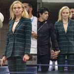 ANINE BING  Madeline Blazer In Green Plaid Size Medium Photo 2