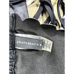 South Beach  Women's Black Scalloped Bikini Halter Top Sz 8 Photo 4