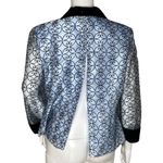 JR Nites Shirt Womens 12 Blue Black Rhinestone Evening Jacket Evening Wear Party Photo 4