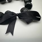 Tropical Hawaiian Natural Handcrafted Kukui Nut Lei Necklace Black Photo 6