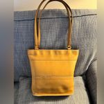 Coach Vintage Tribeca Legacy Tan Leather Tote Bag dbl handles zip top & pocket Photo 14