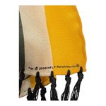 Vintage Green Bay Packers 100% Silk Striped Scarf w/ Tassels – EUC 60” x 8” Gold Photo 6