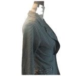 Women's Imaginary Voyage Black White Striped Blazer S Photo 2