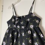 Free People NEW!  In A Bubble Mini Dress black floral size medium $128 Photo 2