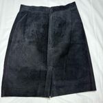 Vintage Erez Leyy Black Suede Leather Short Pencil Skirt Size 10 Sexy Party Photo 5
