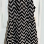Charming Charlie NWT Women’s Dress Black White‎ Chevron Zigzag Small  A-Line Photo 0