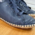 Patricia Nash  Emiliana Lace Up Leather Espadrille Sneakers Navy Blue‎ 7 Photo 6